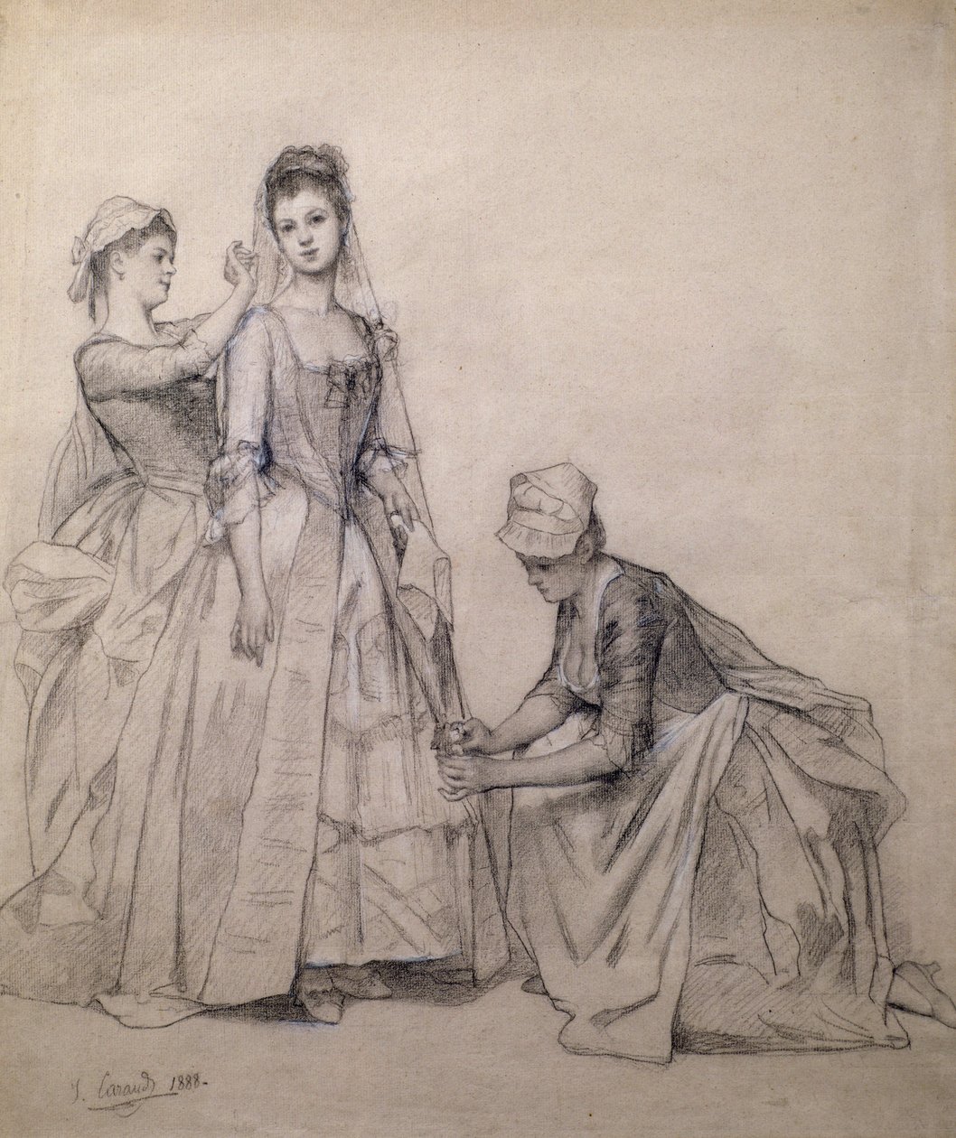 Atendiendo a la novia de Joseph Caraud