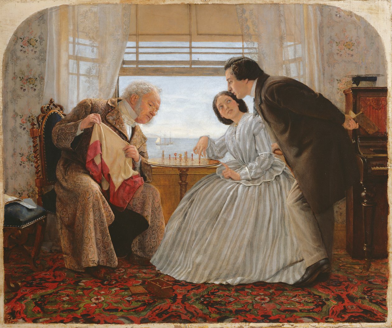 Los jugadores de ajedrez, 1860 de Joseph Clark