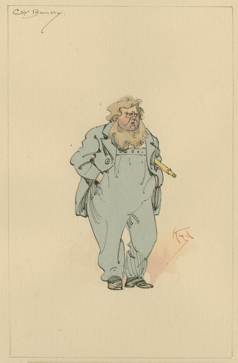 Capitán Jack Bunsby, c.1920s de Joseph Clayton Clarke