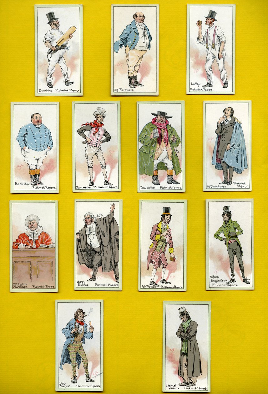 Personajes de Pickwick Papers, de Charles Dickens, 1923 de Joseph Clayton Clarke
