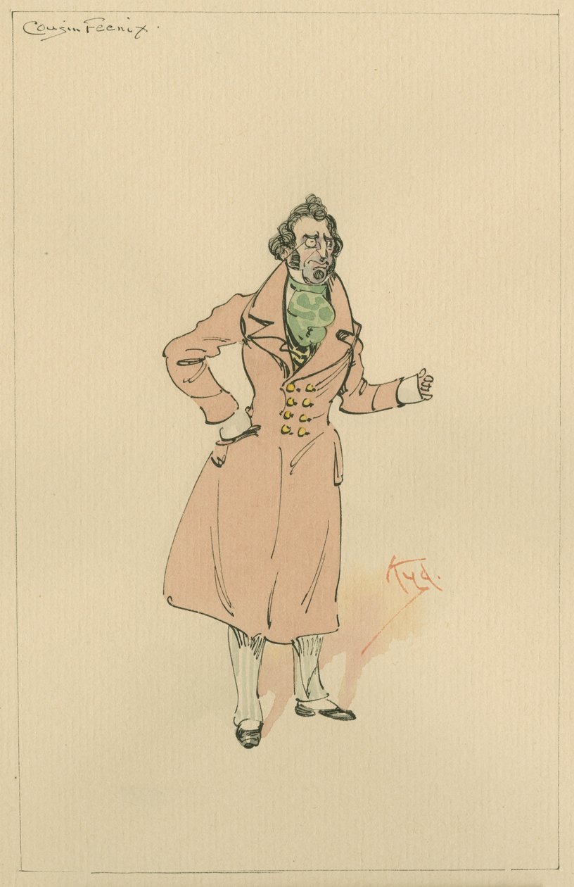 Cousin Feenix, también conocido como Lord Feenix, c.1920s de Joseph Clayton Clarke