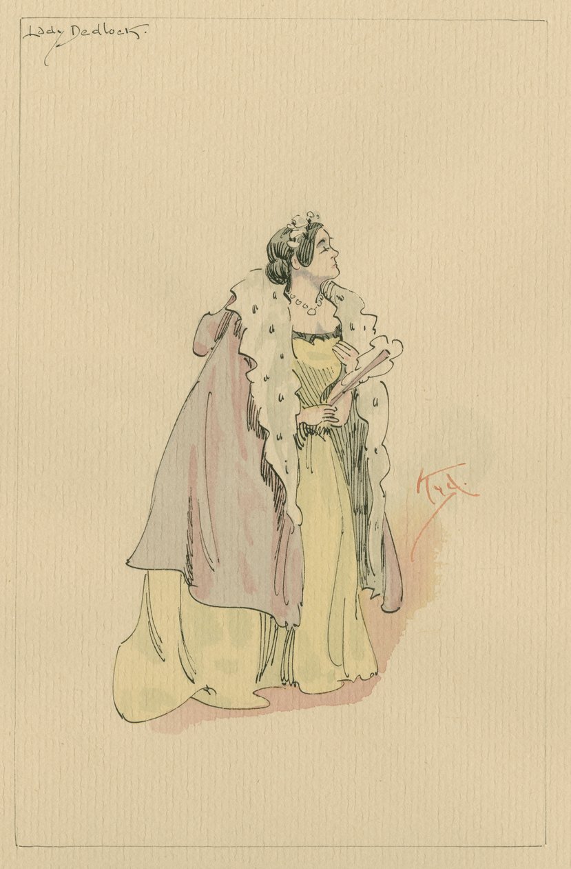 Lady Dedlock, c.1920s de Joseph Clayton Clarke