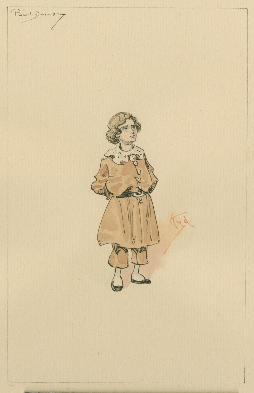 Pequeño Paul Dombey de Joseph Clayton Clarke