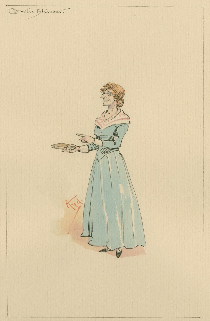 Miss Cornelia Blimber, c.1920s de Joseph Clayton Clarke