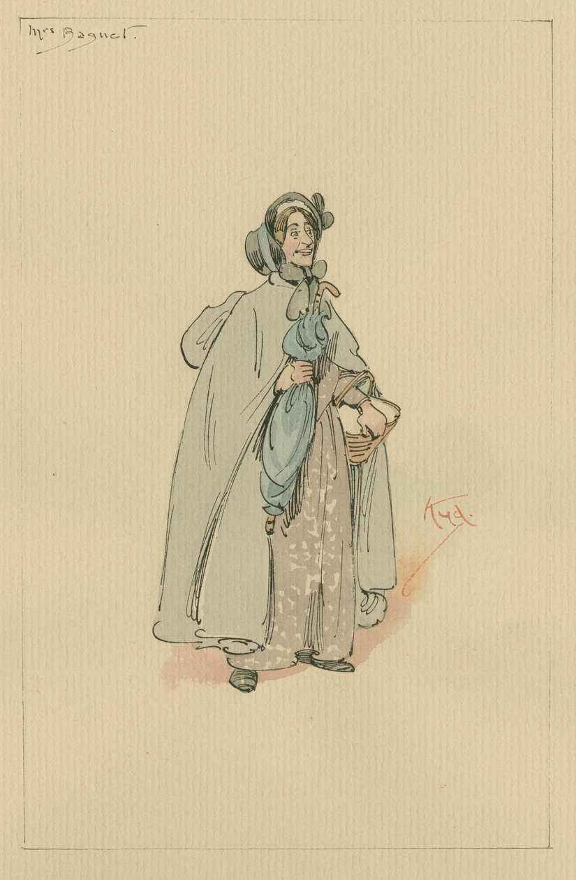 Mrs Bagnet, c.1920s de Joseph Clayton Clarke