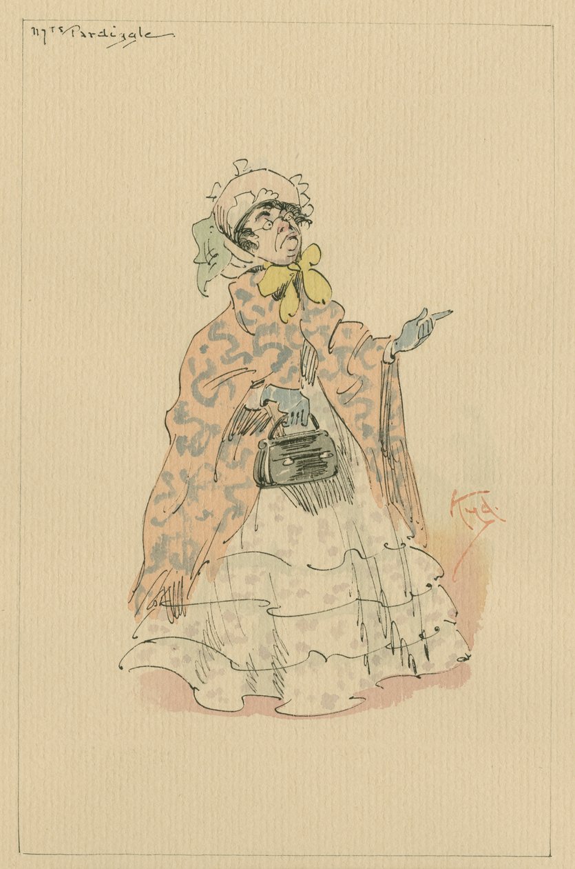 Sra. Pardiggle, c.1920s de Joseph Clayton Clarke