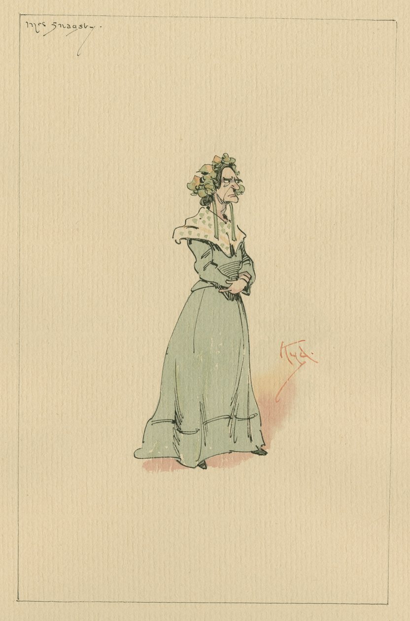 Mrs Snagsby, c.1920s de Joseph Clayton Clarke