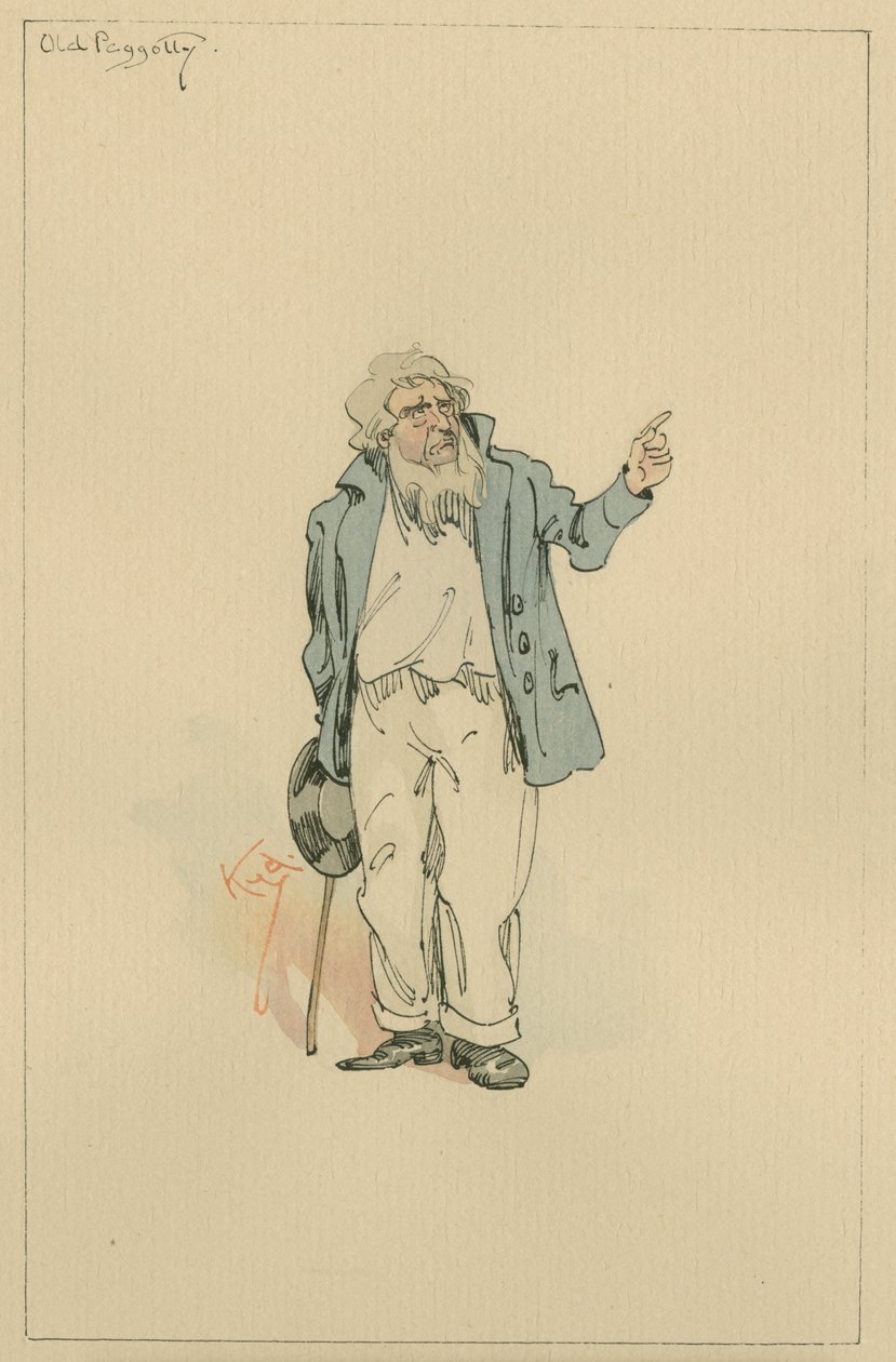 Viejo Peggotty, c.1920s de Joseph Clayton Clarke