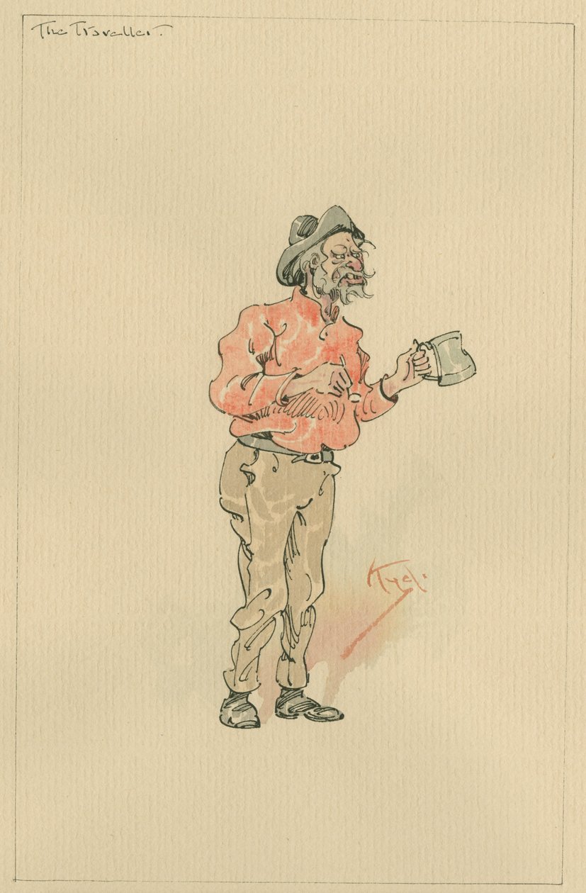 El viajero, c.1920s de Joseph Clayton Clarke