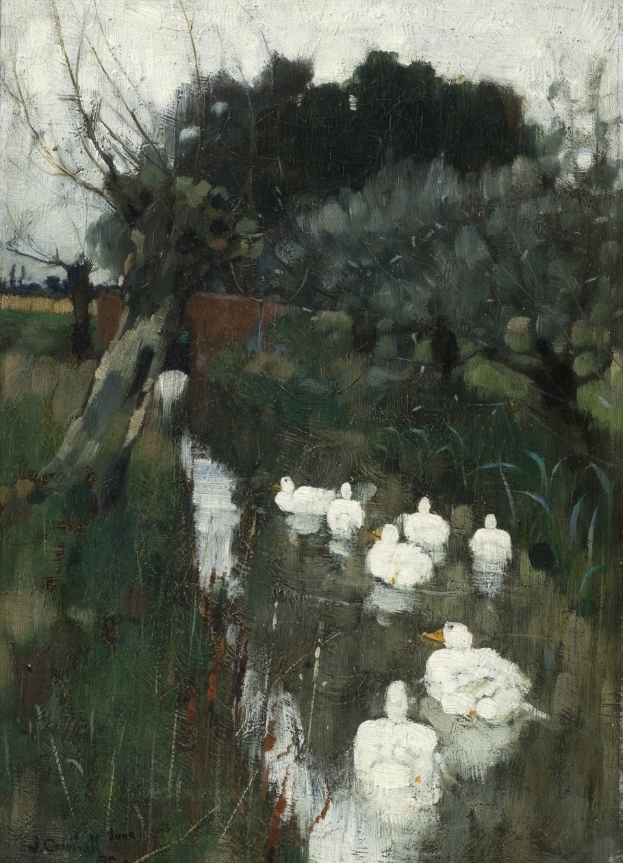Un arroyo en Lincolnshire, 1882 de Joseph Crawhall