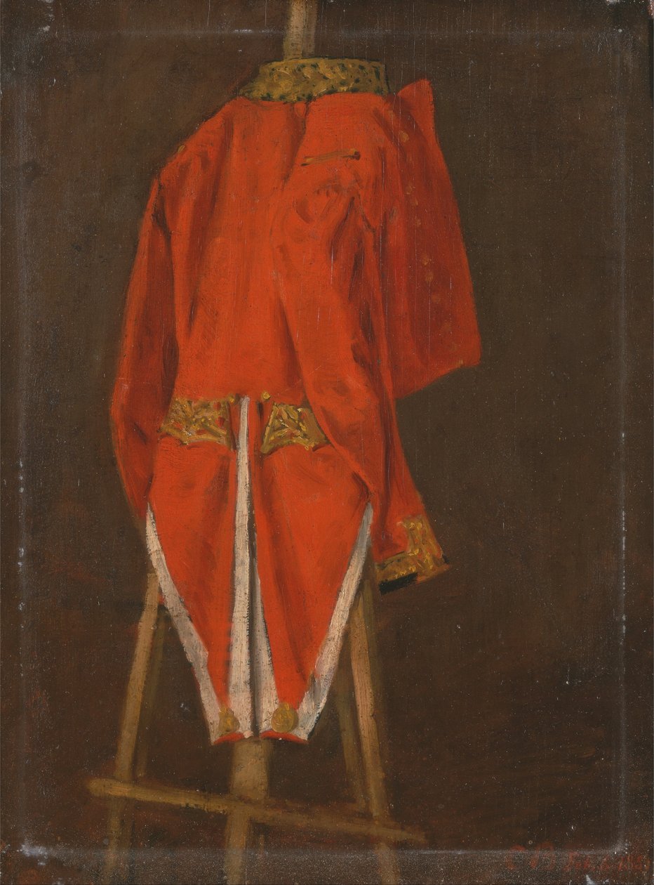 Estudio de un abrigo perteneciente a John, 11º conde de Westmorland de Joseph Edgar Boehm