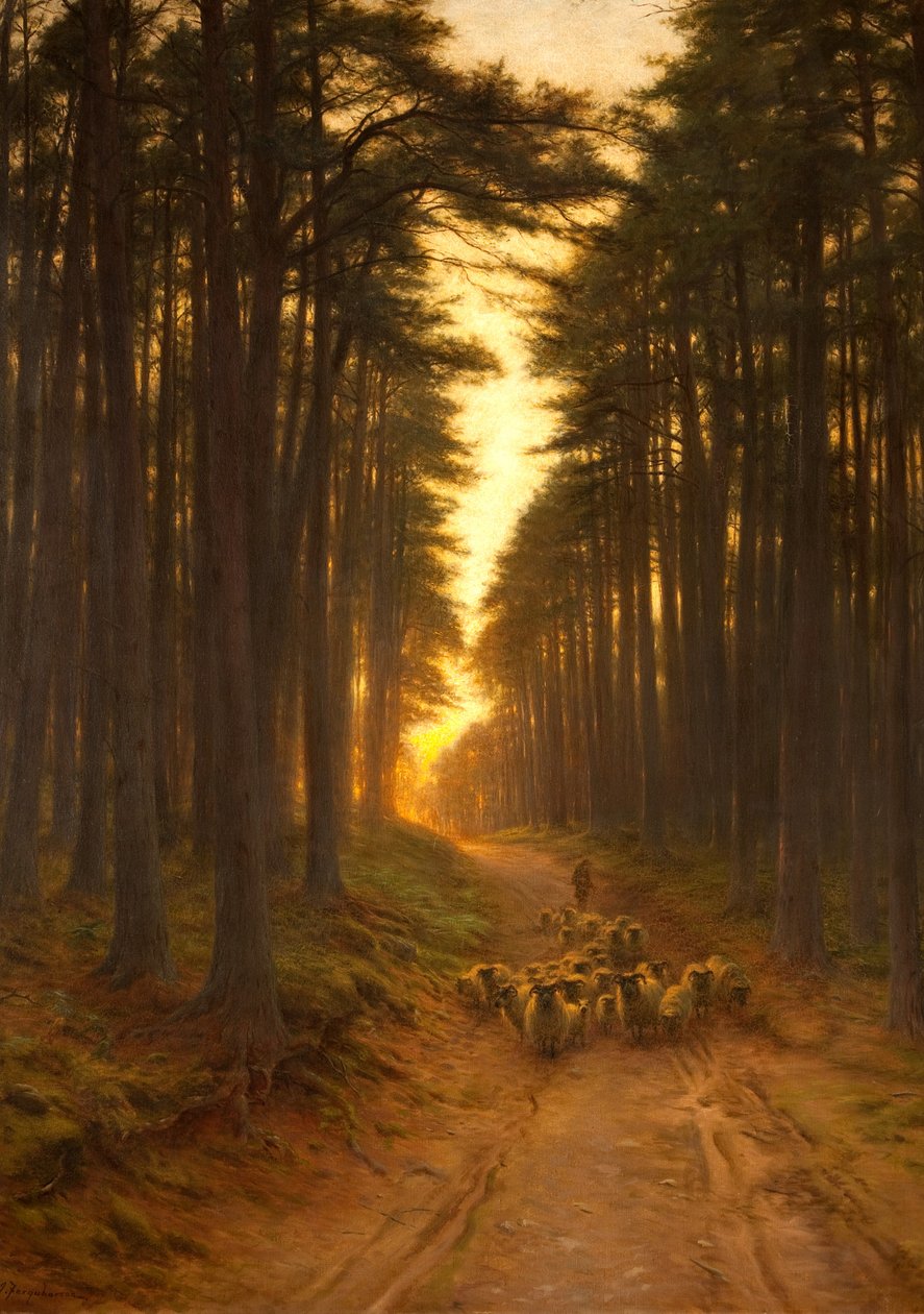 Ahora llegó la tarde tranquila, c.1905 de Joseph Farquharson
