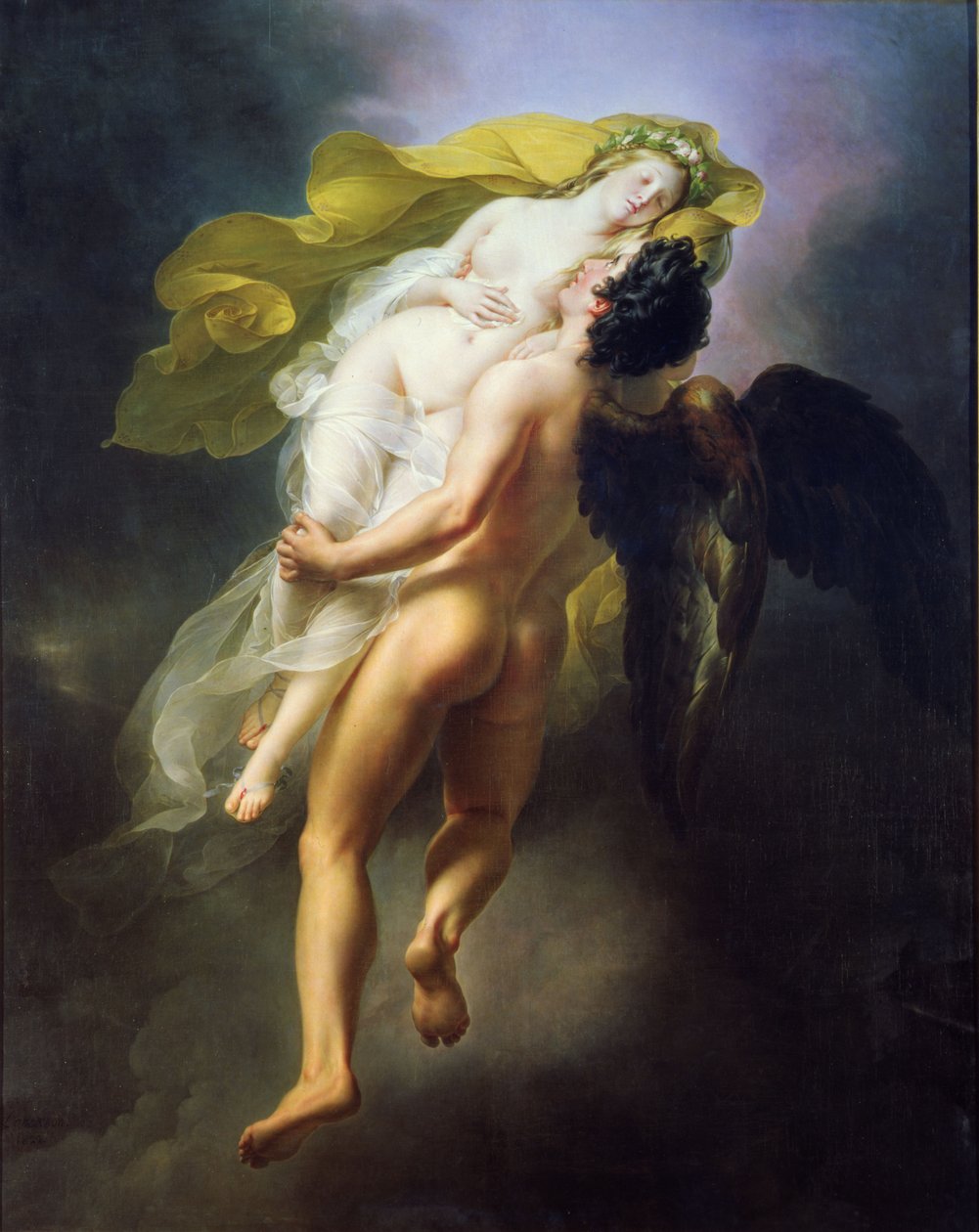 Bóreas raptando a Oritía, 1822 de Joseph Ferdinand Lancrenon