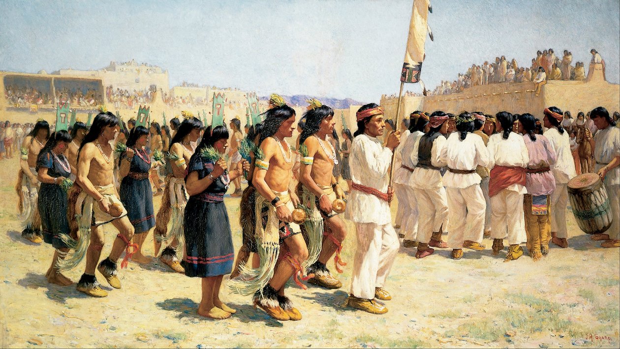 La Danza de la Cosecha de Joseph Henry Sharp