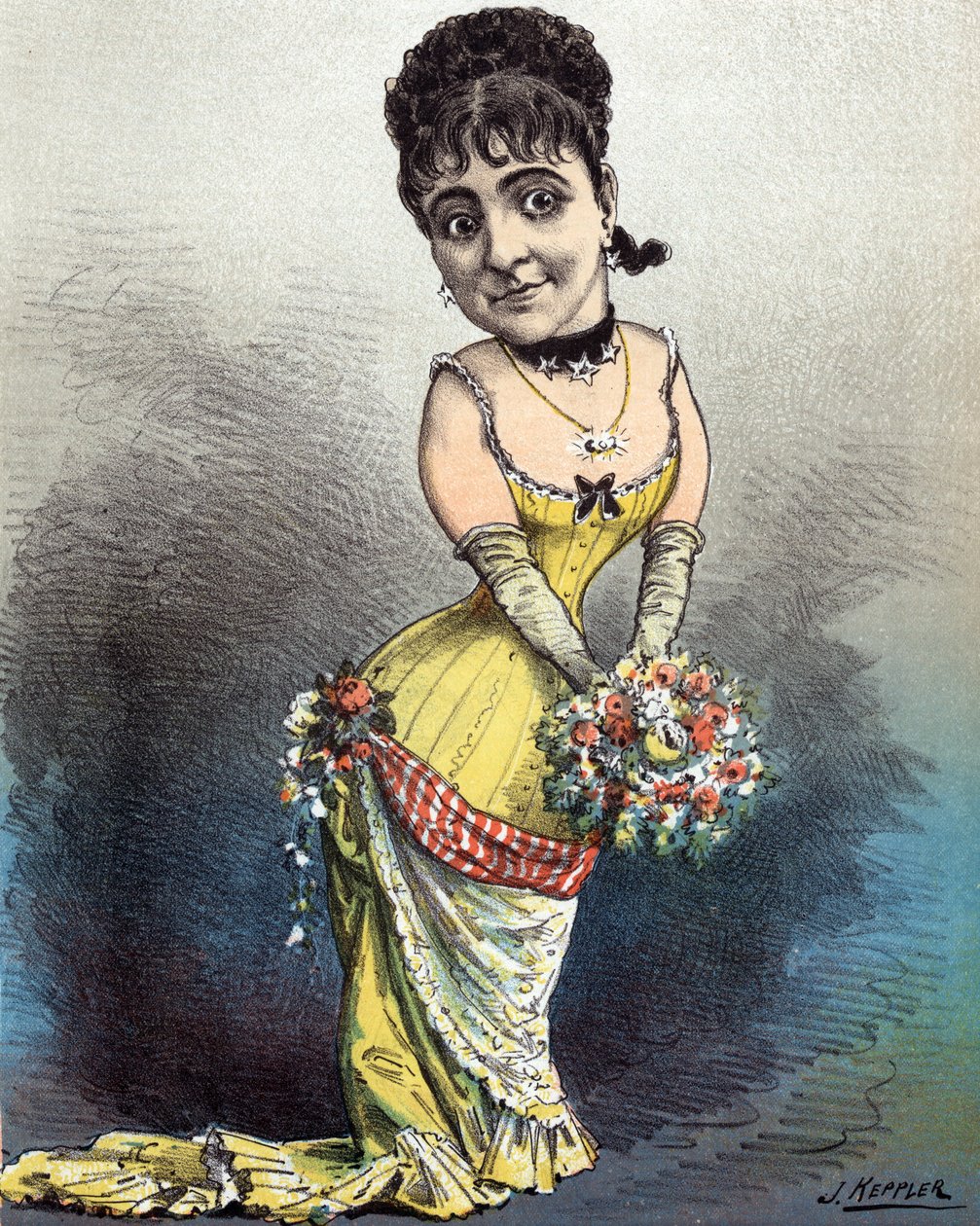 Adelina Patti, la eterna prima-donna, 1881 de Joseph Keppler