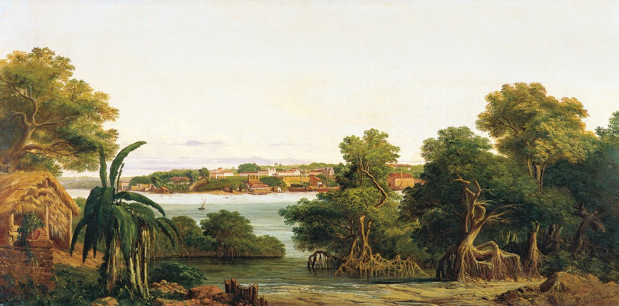 Vista de São Luis do Maranhão de Joseph Léon Righini