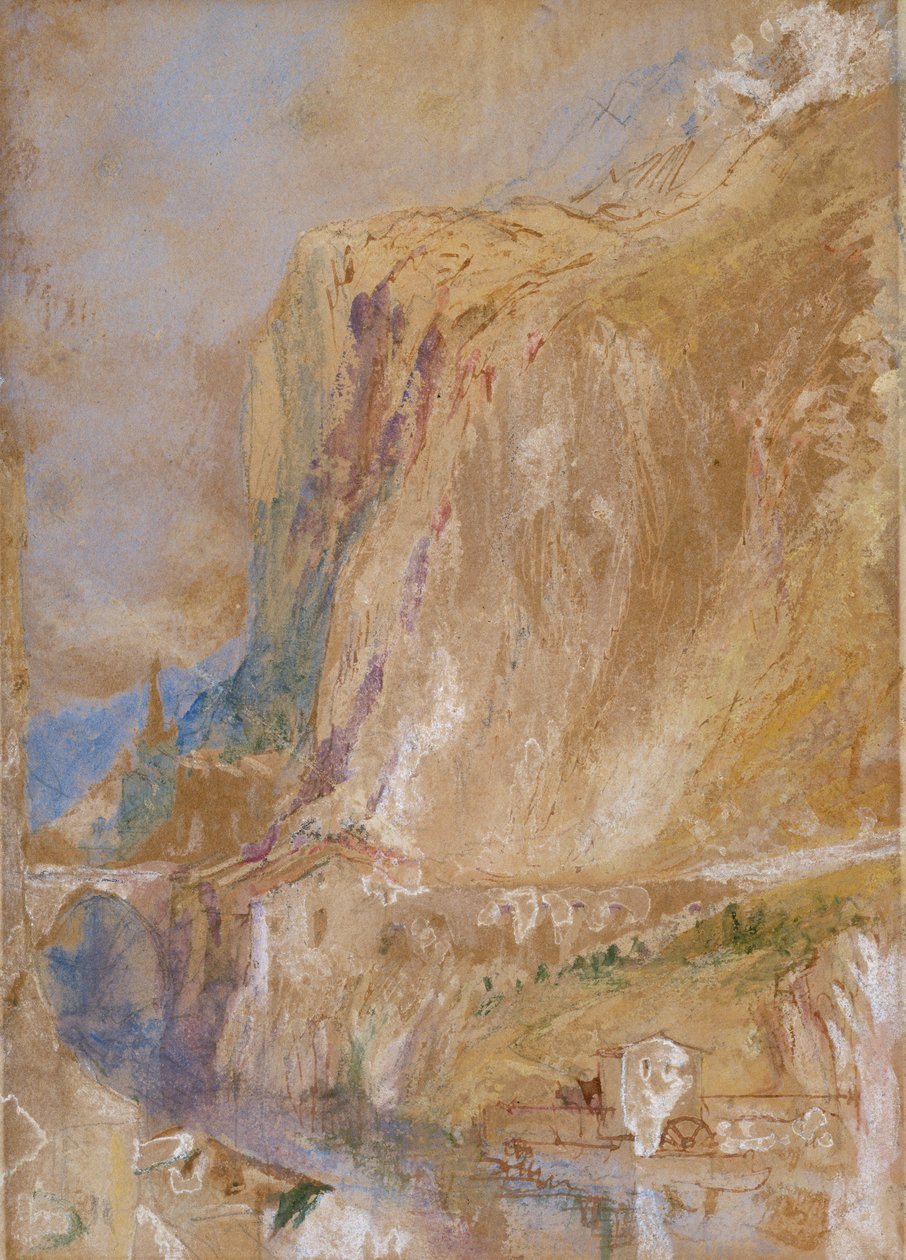 Un Valle en los Alpes, c.1843 de Joseph Mallord William Turner