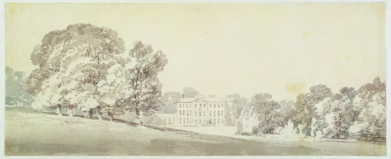 Una casa georgiana de tres pisos en un parque de Joseph Mallord William Turner