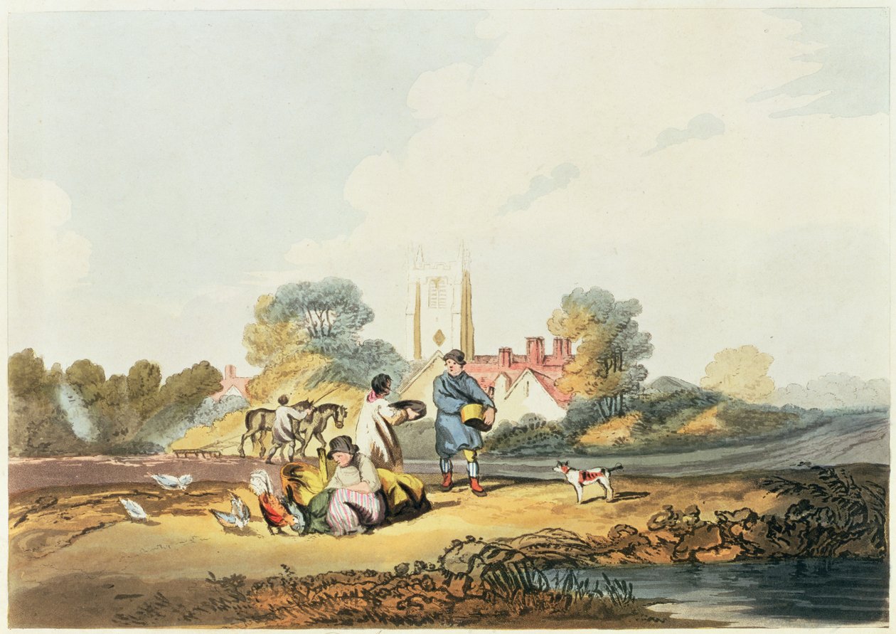 Otoño, sembrando grano de Joseph Mallord William Turner