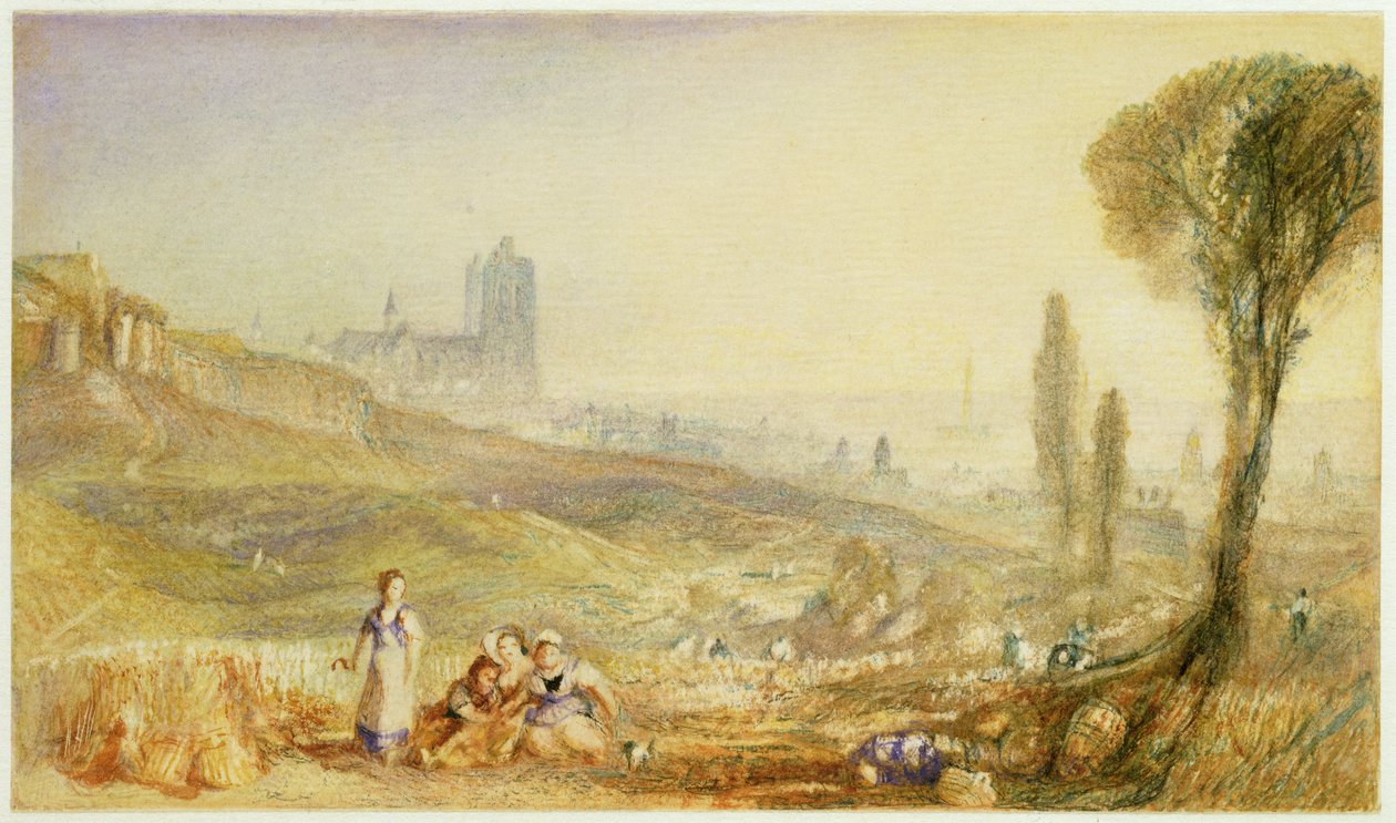 Bruselas - Vista lejana de Joseph Mallord William Turner