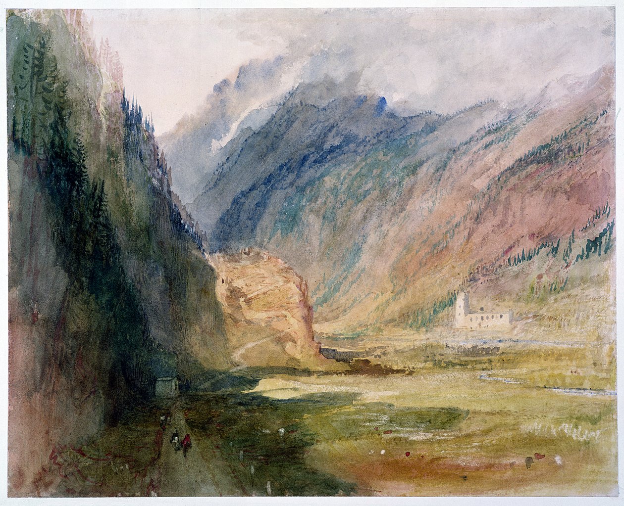 Couvent du Bonhomme, Chamonix, c.1836-42 de Joseph Mallord William Turner