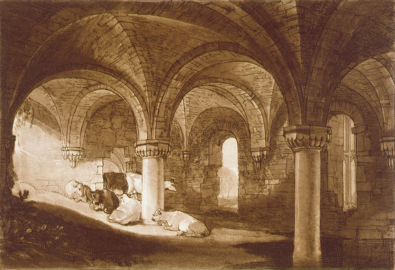La Cripta de la Abadía de Kirkstall, del 