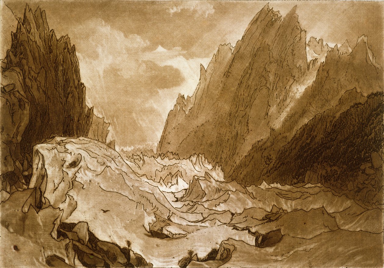 F.50.I Mer de Glace, Valle de Chamouni, Saboya, del 