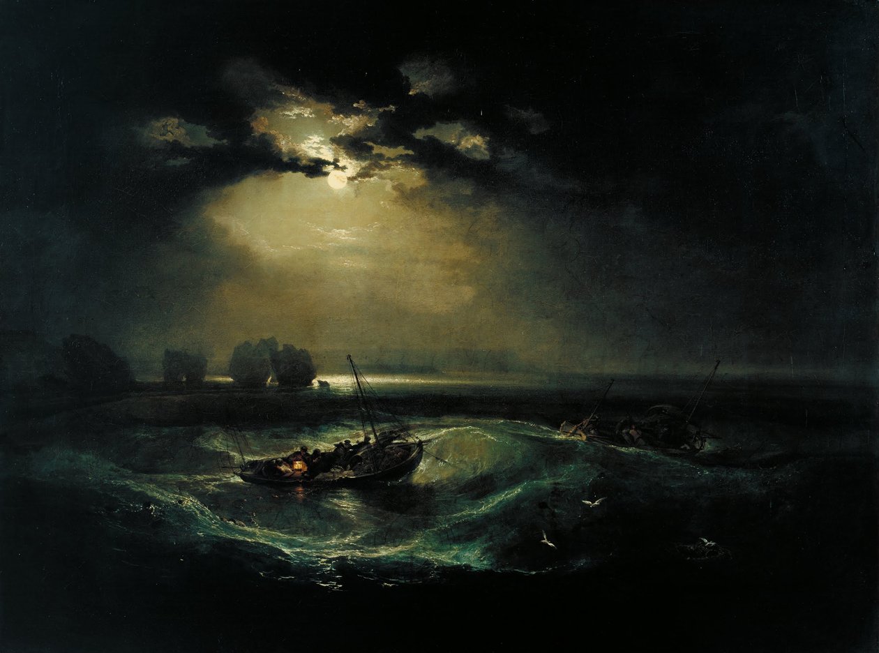 Pescadores en el mar de Joseph Mallord William Turner