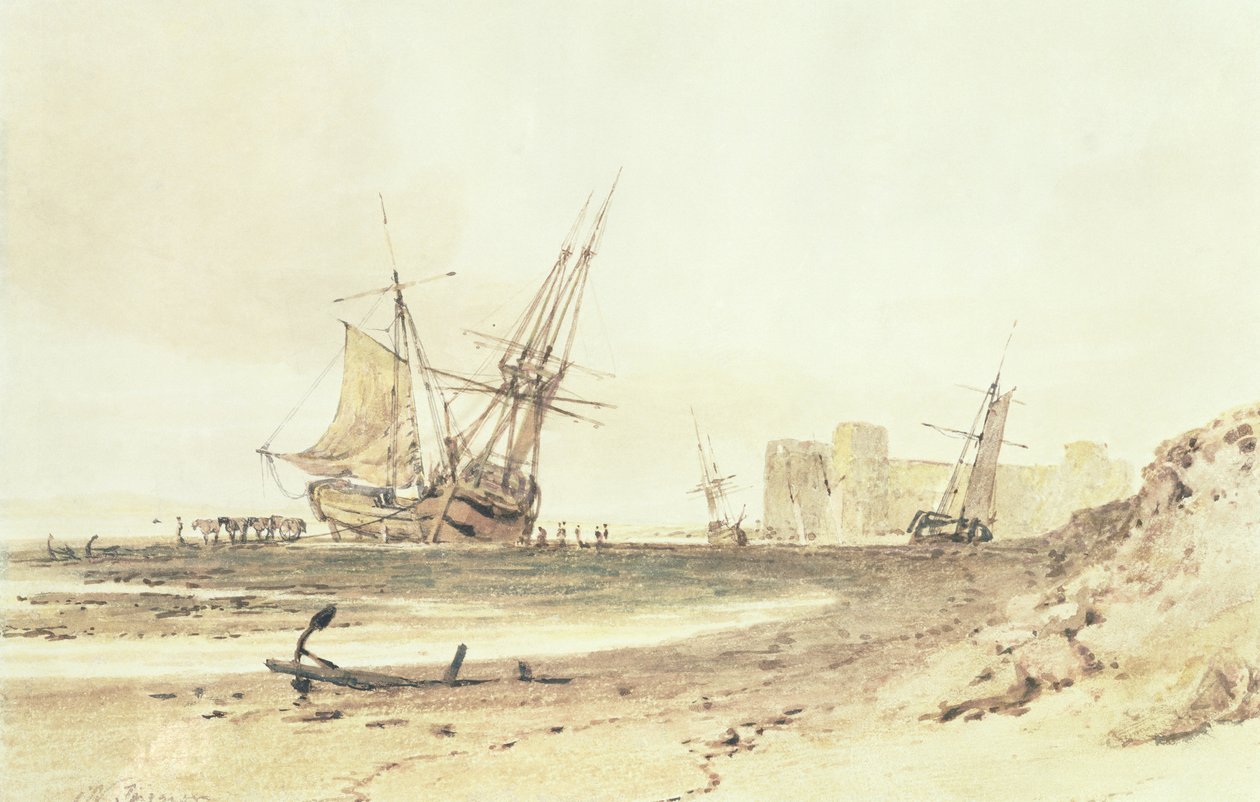 Castillo de Flint, Gales de Joseph Mallord William Turner