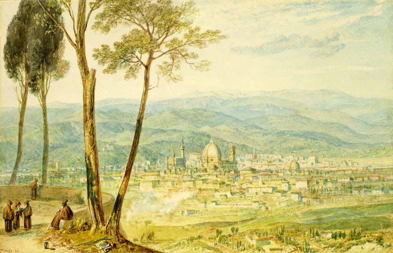 Florencia desde el camino a Fiesole de Joseph Mallord William Turner