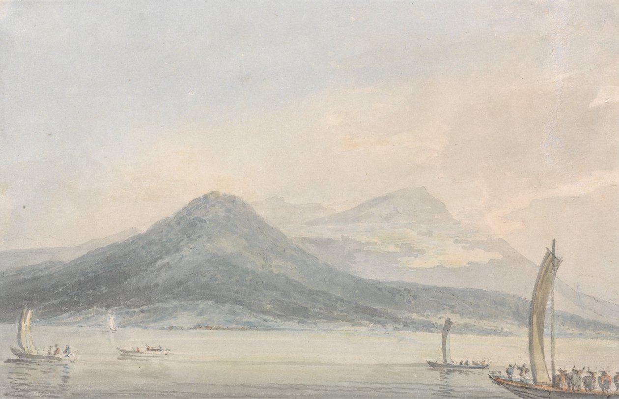 Desde la Isola Borromena, Lago Maggiore de Joseph Mallord William Turner