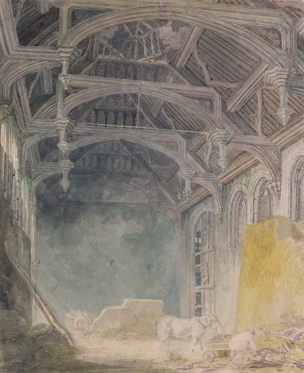 Interior del Palacio de San Juan, Eltham, c.1793 de Joseph Mallord William Turner