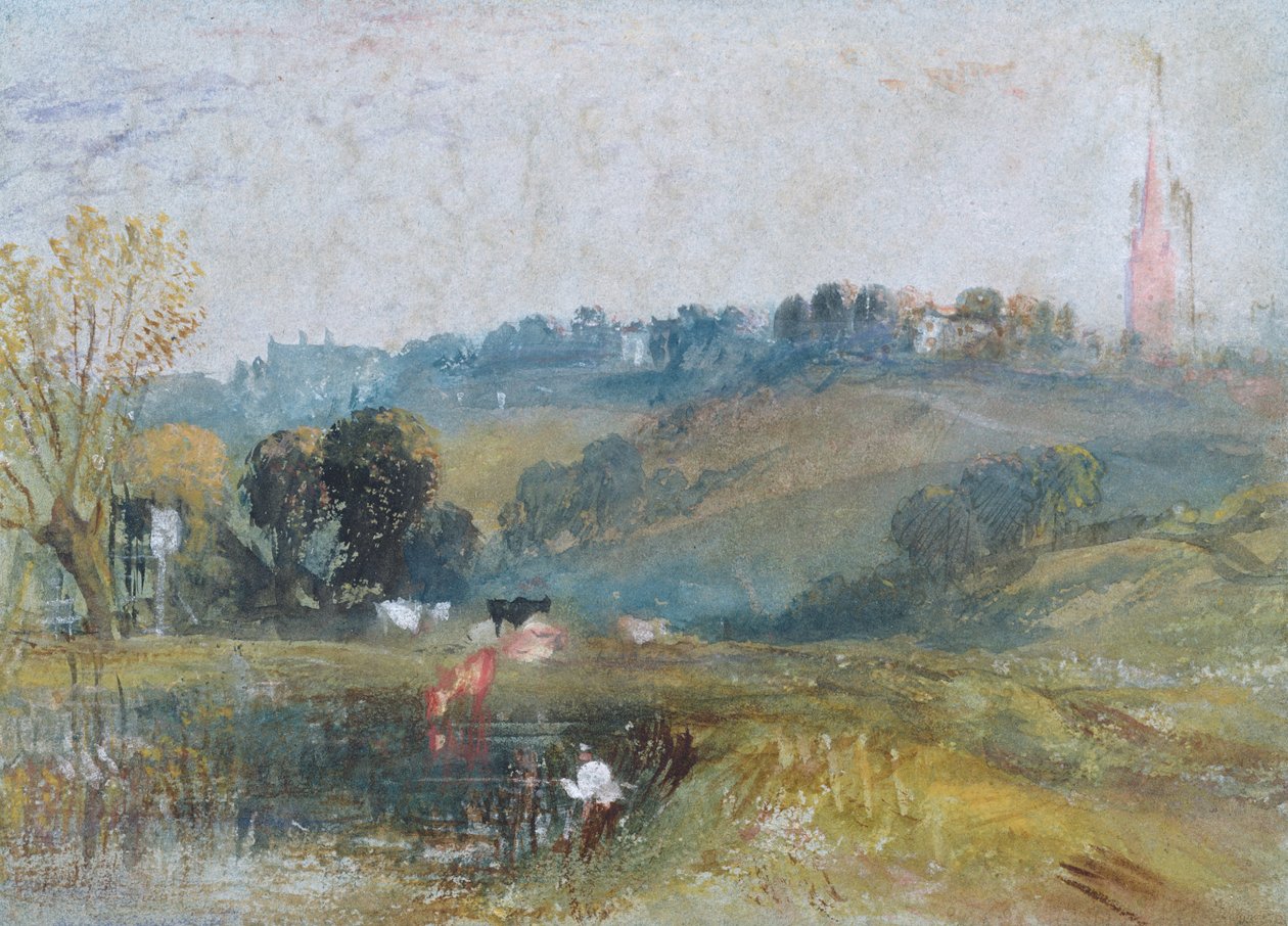 Paisaje cerca de Petworth, c.1828 de Joseph Mallord William Turner