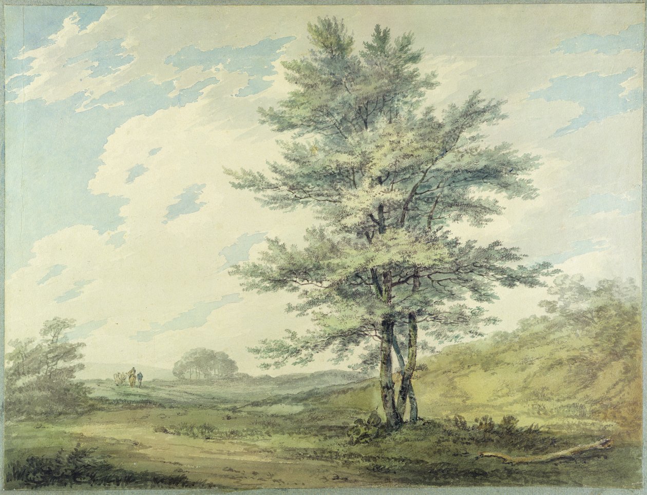 Paisaje con árboles y figuras de Joseph Mallord William Turner