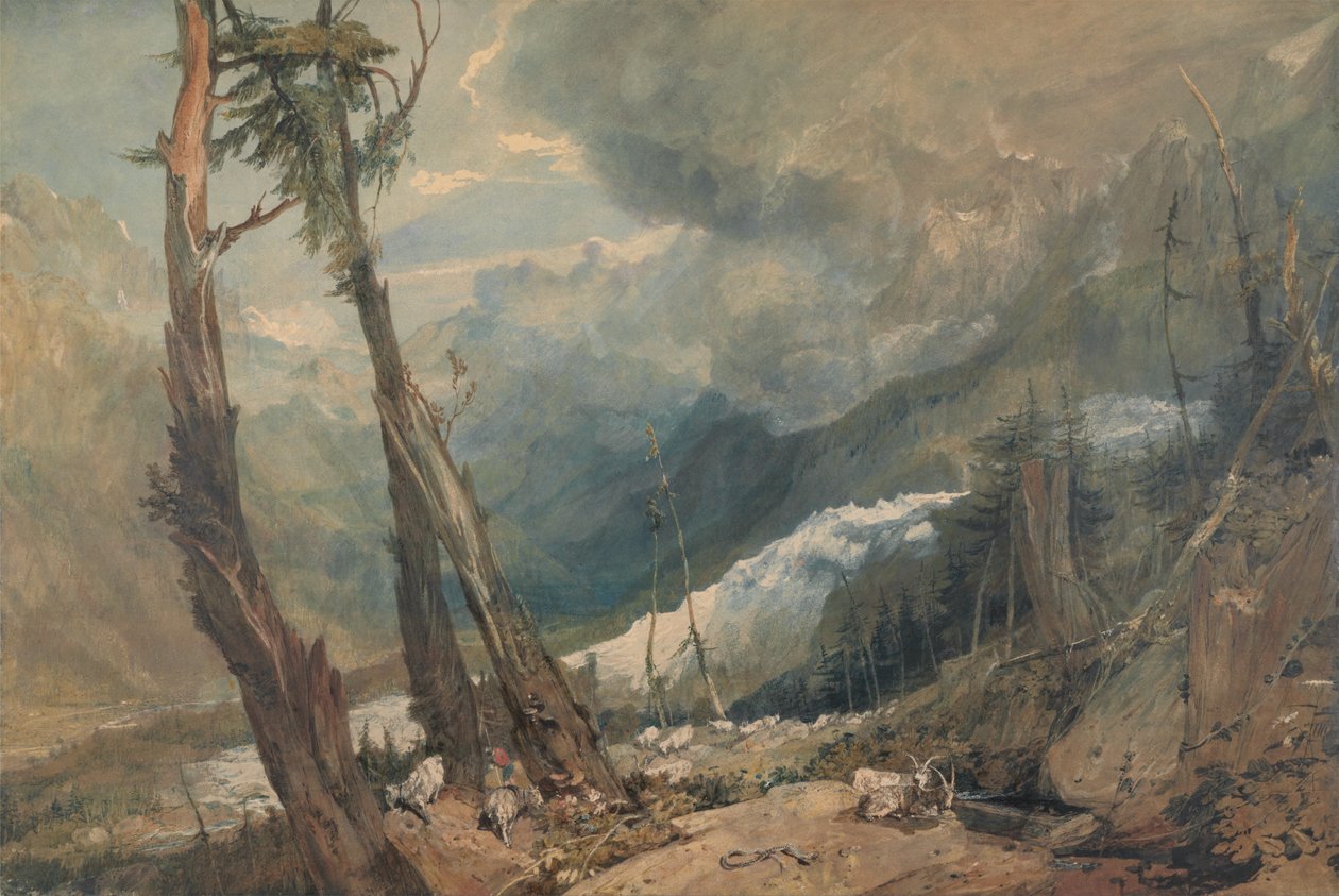Mer de Glace, en el Valle de Chamouni, Suiza de Joseph Mallord William Turner