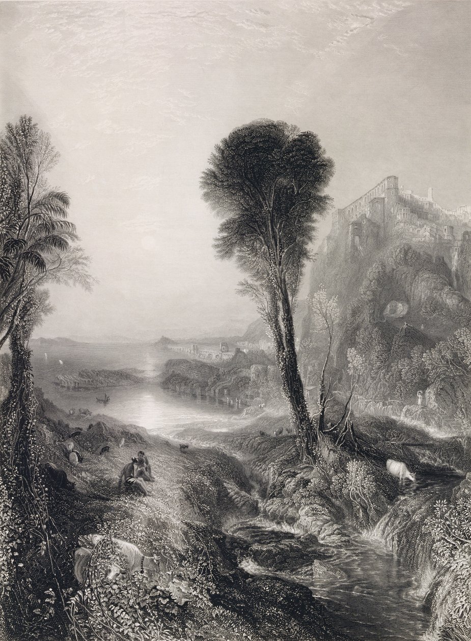 Mercurio y Argos, grabado por James T. Willmore, 1841 de Joseph Mallord William Turner