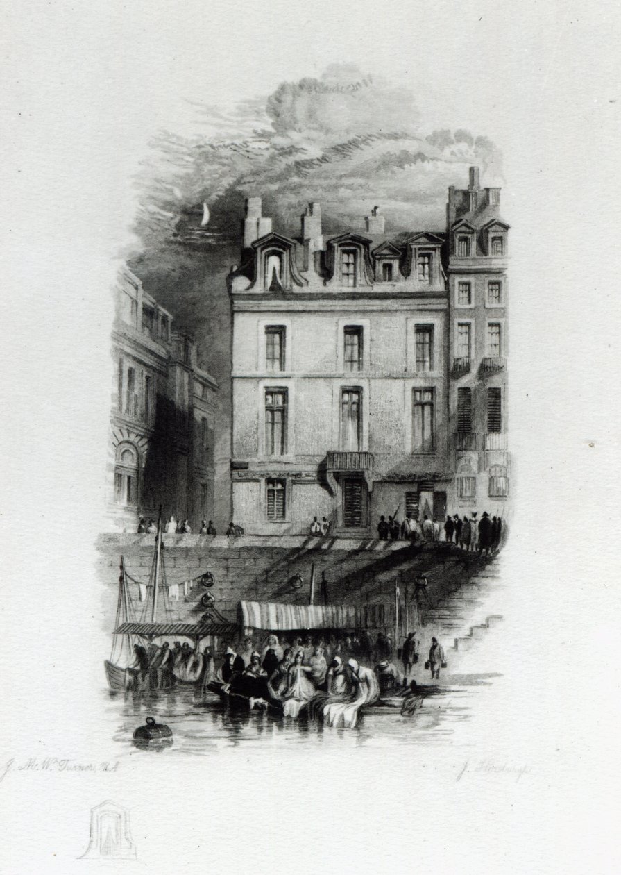 Alojamientos de Napoleón en el Quai Conti, 1834-36 de Joseph Mallord William Turner