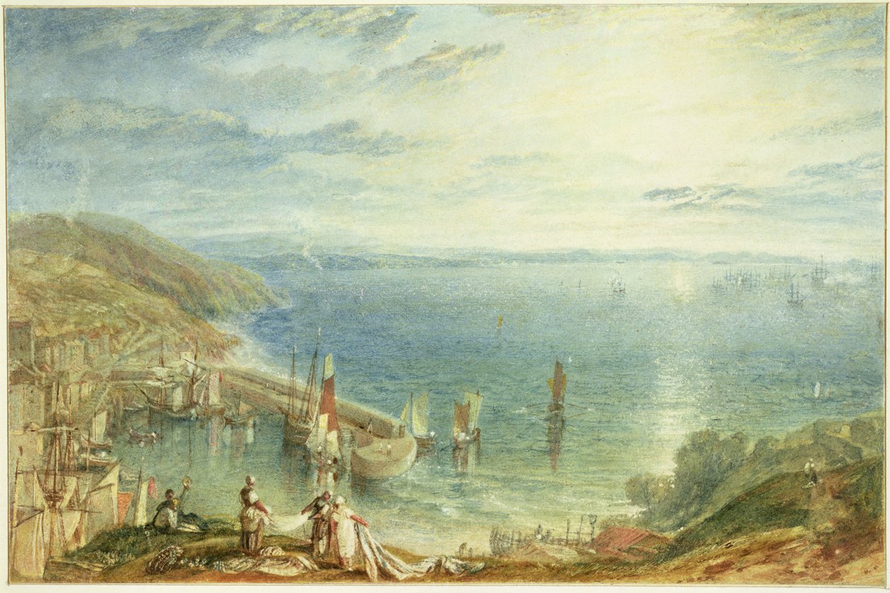 No.1790 Torbay desde Brixham, c.1816-17 de Joseph Mallord William Turner