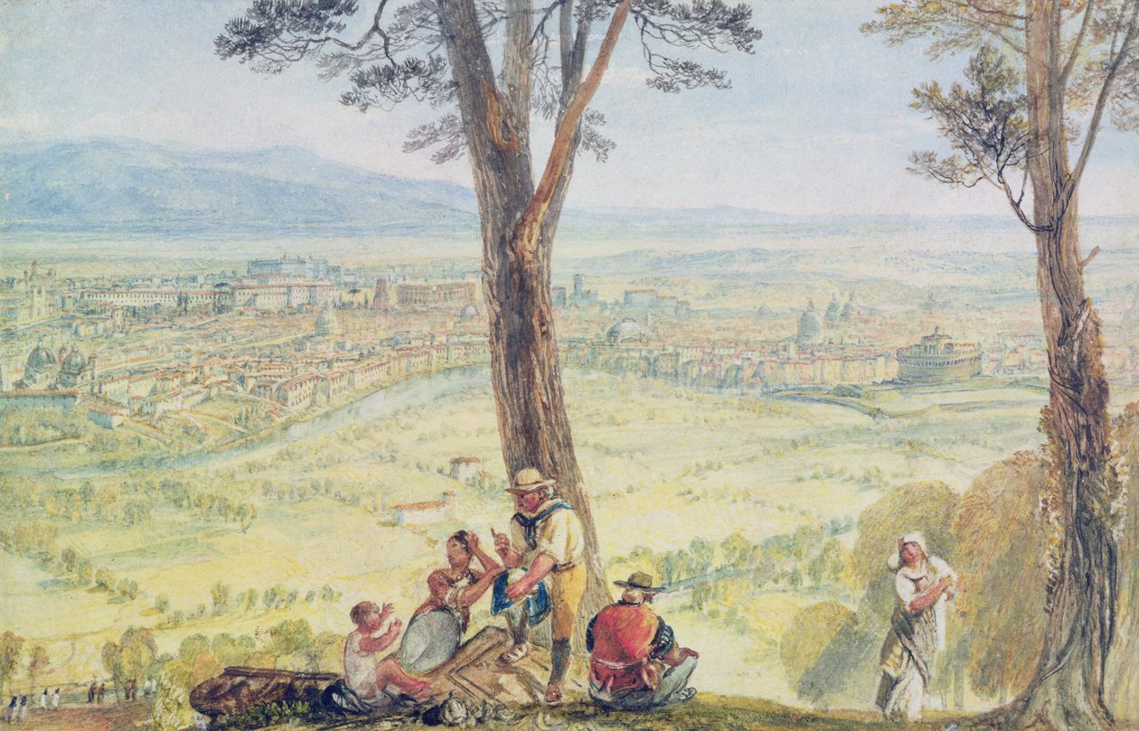 Roma desde Monte Mario, c.1818 de Joseph Mallord William Turner