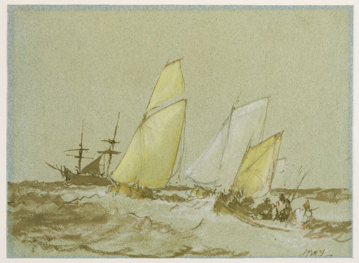 Embarcaciones, c.1828-30 de Joseph Mallord William Turner