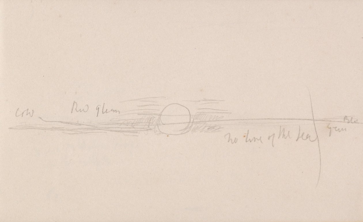 El cuaderno de bocetos del Canal de Joseph Mallord William Turner