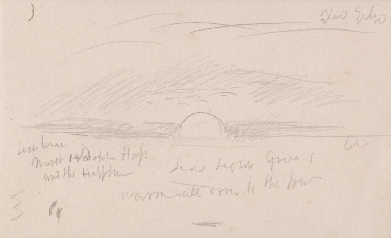 El cuaderno de bocetos del canal de Joseph Mallord William Turner