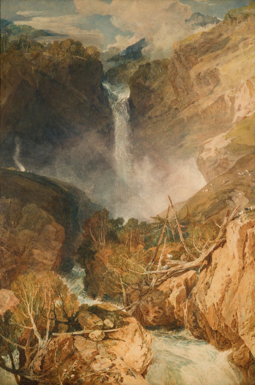 Las grandes cataratas de Reichenbach, 1804 de Joseph Mallord William Turner