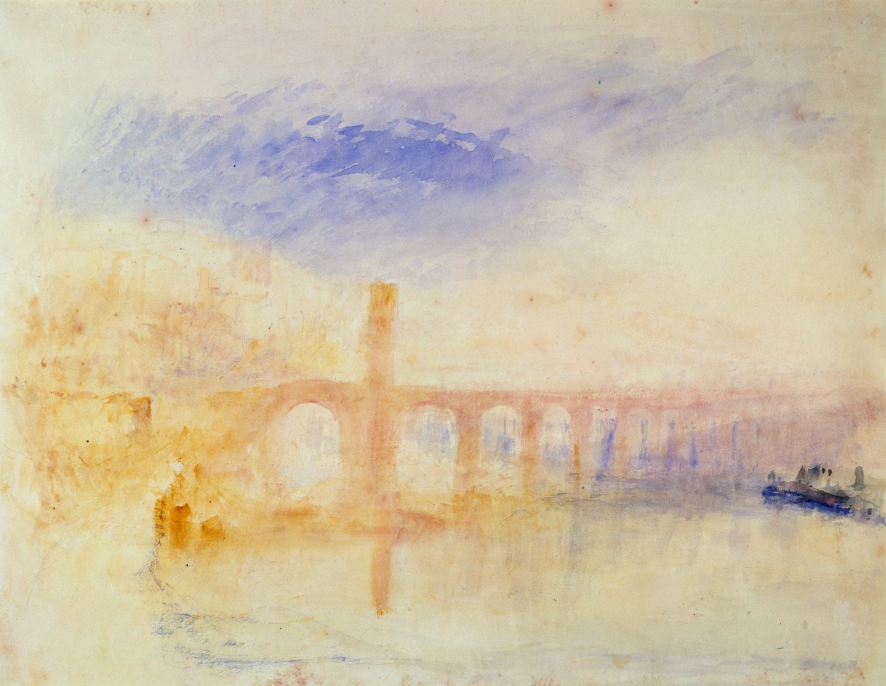 El puente Mosela, Coblenza, c.1842 de Joseph Mallord William Turner
