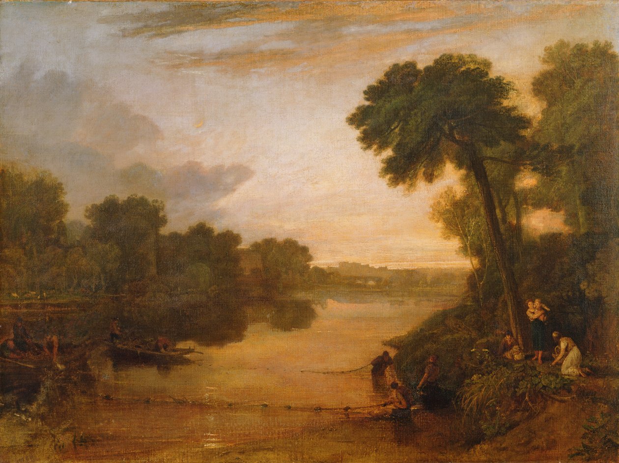 El Támesis cerca de Windsor, c.1807 de Joseph Mallord William Turner