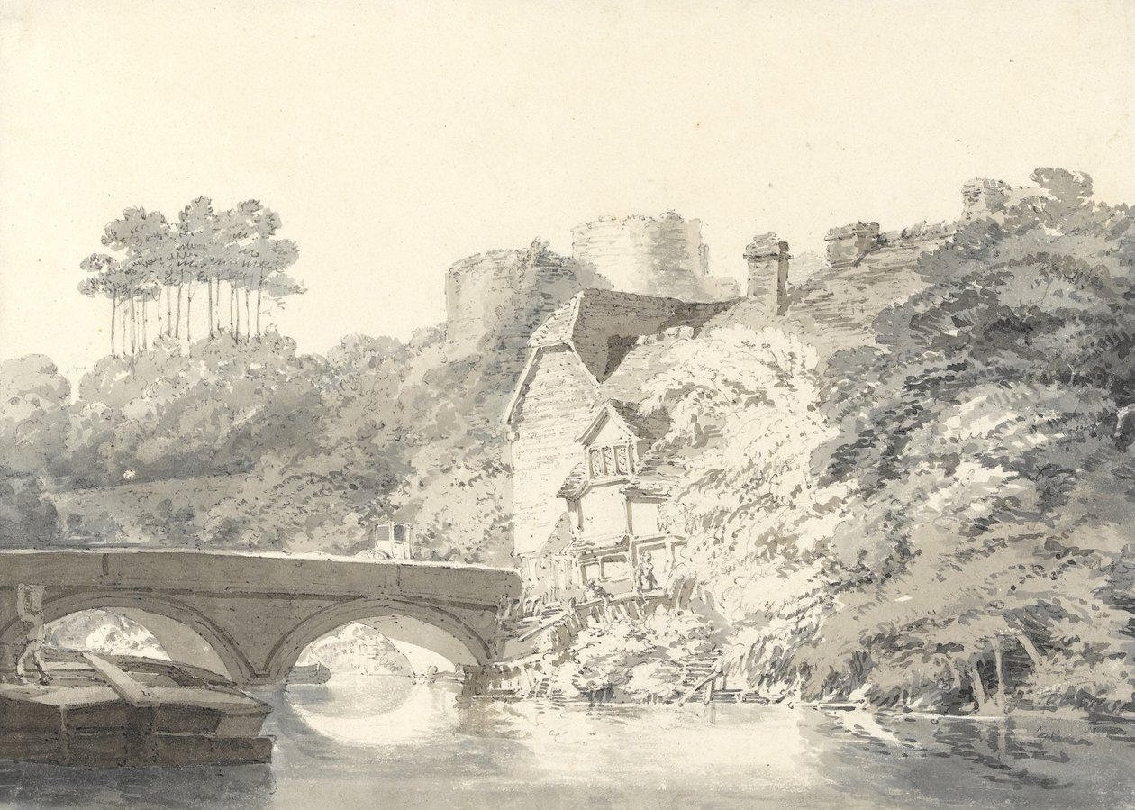 Castillo de Tonbridge, Kent, c.1794 de Joseph Mallord William Turner