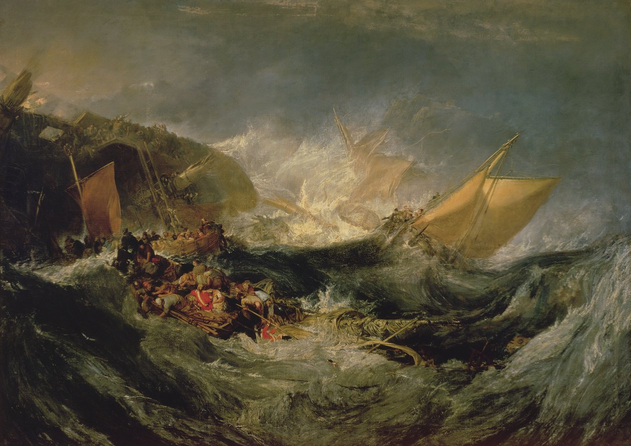 Naufragio de un barco de transporte de Joseph Mallord William Turner
