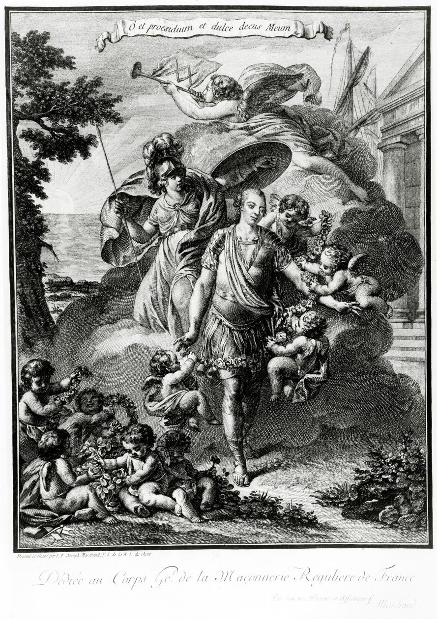 Retrato alegórico masónico de Louis-Philippe-Joseph d