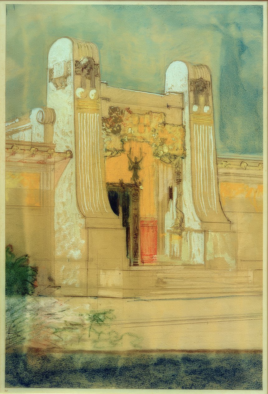 Diseño para el edificio de exposiciones de la Secesión de Viena de Joseph Maria Olbrich
