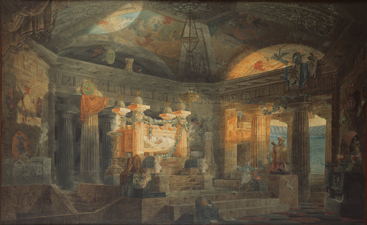 Diseño para un cenotafio, 1804 de Joseph Michael Gandy